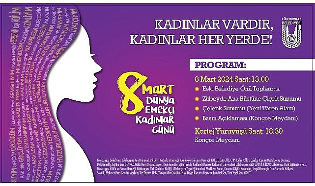 Lüleburgazlı kadınlar 8 Mart’ta meydanlarda!